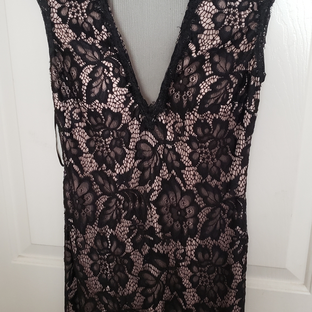 Black Lace Gown